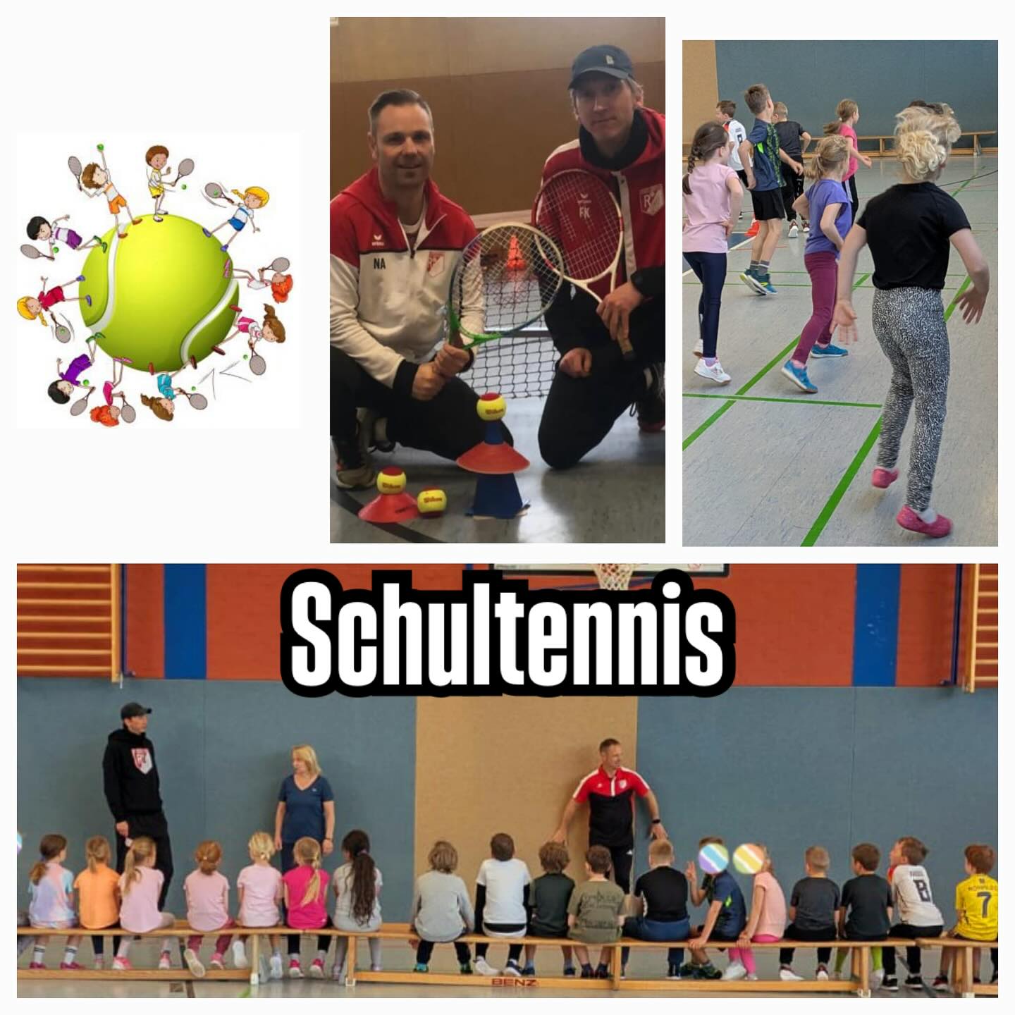 In Kooperation mit der Wilhelm-Busch Grundschule verfolgen wir auch in 2025 unser Schultennisprojekt. 
Franz Kunde und Bambinwart Nico Auerbach sichteten an 2 Tagen ca. 120 Kinder aus der 1. und 2. Klassenstufe. 
Neben der Sichtung von möglichen Talenten stand an diesen Tagen Bewegung, kennenlernen der schönsten Sportart der Welt, sowie ein abwechslungsreicher Sport-Schultag für alle Kinder im Vordergrund. 

Ein gelungener Sportvormittag für alle Beteiligten. 

Wir freuen uns auf weitere Projekte mit der Wilhelm-Busch Grundschule 🎾🎾🎾🎾
